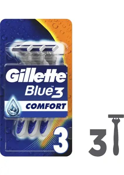 Gillette Blue3 Comfort Kullan-At Tıraş Bıçağı: Günlük Bakımda Hijyen ve Konfor Sağlayan Pratik Çözüm