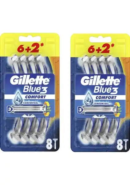 Gillette Blue3 Comfort Kullan-At Tıraş Bıçağı: Pratik ve Konforlu Günlük Tıraş Deneyimi