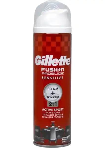 Gillette Fusion Proglide Tıraş Köpüğü 250 ml Hassas Ciltler İçin Güvenilir ve Konforlu Kullanım