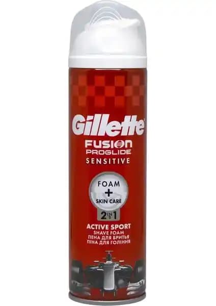 Gillette Fusion Proglide Tıraş Köpüğü 250 ml Hassas Ciltler İçin Güvenilir ve Konforlu Kullanım