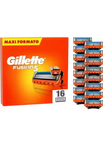 Gillette Fusion5 Erkekler İçin Yüksek Performanslı Yedek Tıraş Bıçakları Seti