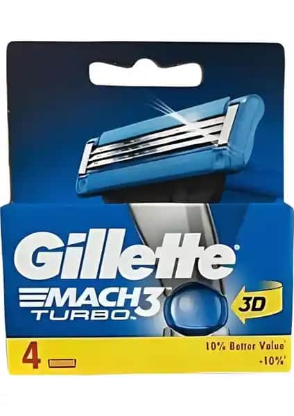 Gillette Mach 3 Turbo 3D 4's: Yüksek Performans ve Konfor Sunan Tıraş Bıçağı