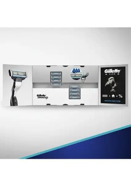Gillette Mach3 8'li Yedek Bıçak Paketi Günlük Erkek Bakımı İçin Güvenilir ve Ekonomik Çözüm