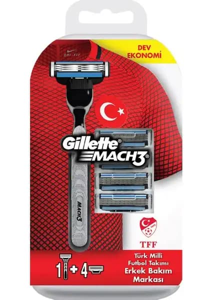 Gillette Mach3 Erkekler İçin Yüksek Performanslı Tıraş Seti Özel Paketi