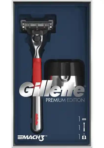 Gillette Mach3 Makine ve Manyetik Stand Red Edition ile Pratik ve Şık Erkek Bakımı