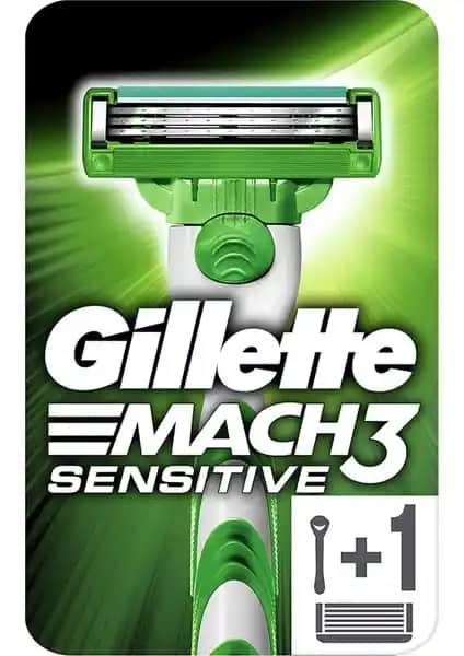 Gillette Mach3 Sensitive Hassas Ciltler İçin Etkili ve Konforlu Tıraş Makinesi