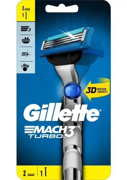 Gillette Mach3 Turbo Tıraş Makinesi: Güçlü ve Konforlu Bir Tıraş Deneyimi Sunar