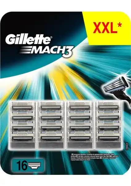 Gillette Mach3 Yedek Bıçağı 16'lı Paket: Kalite ve Ekonomik Performansın Birleşimi