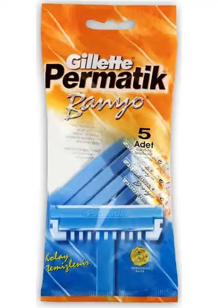 Gillette Permatik Banyo 5'li Tıraş Bıçağı Seti Günlük Bakım İçin Güvenilir Çözüm