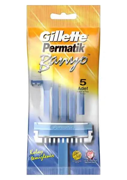 Gillette Permatik Banyo Kullan At Tıraş Bıçağı: Hijyenik ve Pratik Tıraş Deneyimi