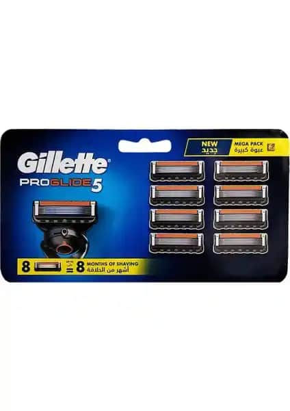 Gillette Proglide Yedek Erkek Tıraş Bıçağı 8'li: Keskin ve Güvenilir Tıraş Deneyimi İçin Idealdir