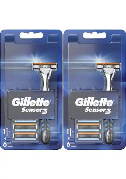 Gillette Sensor3 Tıraş Makinesi ve Yedek Bıçak Seti ile Konforlu ve Etkili Tıraş Deneyimi
