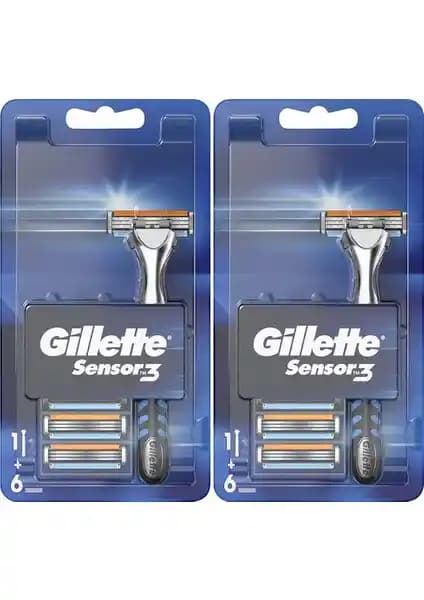 Gillette Sensor3 Tıraş Makinesi ve Yedek Bıçak Seti ile Konforlu ve Etkili Tıraş Deneyimi