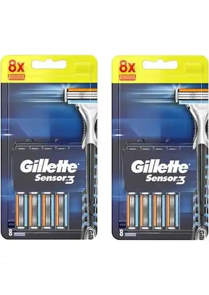 Gillette Sensor3 Yedek Tıraş Bıçağı: Uzun Ömürlü ve Konforlu Tıraş Deneyimi