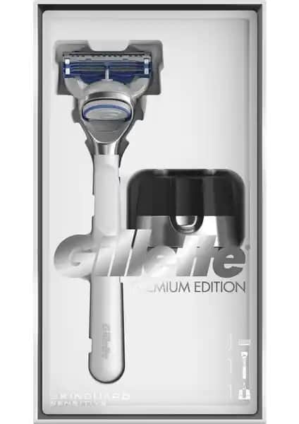 Gillette Skinguard Makine ve Manyetik Stand ile Hassas Ciltler İçin Güvenli Tıraş Deneyimi