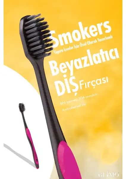 Glimo Smokers Beyazlatıcı Diş Fırçası ile Sağlıklı ve Parlak Gülüşünüzü Koruyun