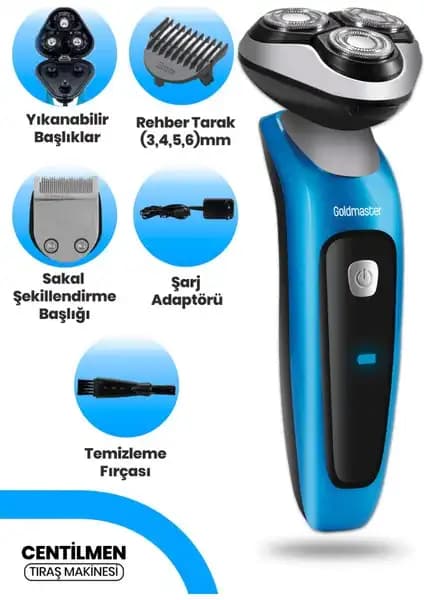 Goldmaster Centilmen GM-7150: Modern Erkek Bakımında Çok Yönlü ve Güvenilir Tıraş Makinesi