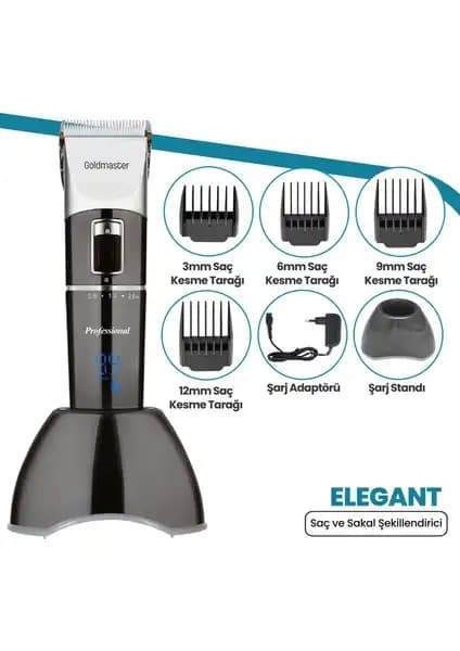 Goldmaster Elegant GM-7147 Saç Kesme Makinesi: Modern Tasarım ve Güçlü Performans