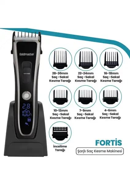 Goldmaster Fortis GM-8112 Şarjlı Çok Yönlü Saç ve Sakal Bakım Cihazı