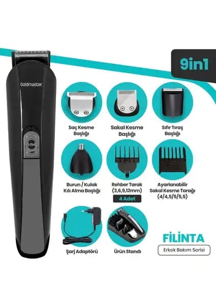 Goldmaster GM-7171 Filinta Erkek Bakım Seti: Çok Fonksiyonlu ve Ergonomik Tasarımıyla Modern Bakım