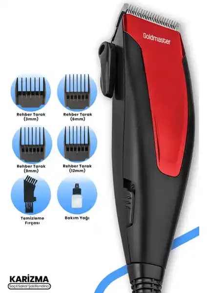 Goldmaster Karizma GM-7148 Saç Kesme Makinesi: Güçlü ve Kullanıcı Dostu Tasarım