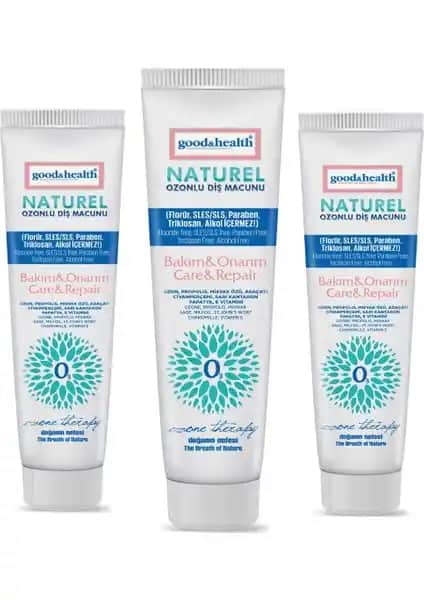 Good & Health Naturel Ozonlu Diş Macunu 3'lü Paket: Doğal ve Güvenli Ağız Bakım Çözümü