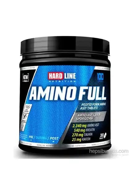 Hardline Nutrition Amino Full 300 Tablet Spor Performansını Artıran Güçlü Takviye Ürünü