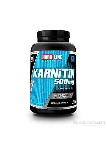 Hardline Nutrition L-Carnitine 500 mg ile Enerji ve Yağ Yakımını Destekleyen Takviye Ürünü