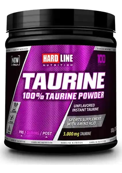 Hardline Nutrition Taurine Toz 300g Performans ve Kas Gelişimini Destekleyen Takviye
