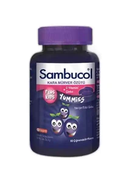 İhealth Sambucol Plus Kids Yummies Çocuklar İçin Doğal Bağışıklık Destek Takviyesi