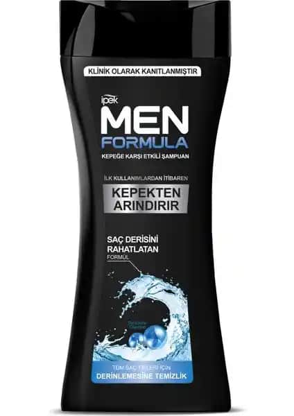 İpek Ipek Men Formula Kepeğe Karşı Etkili Şampuan Erkekler İçin Güçlü Saç Temizliği ve Sağlığı