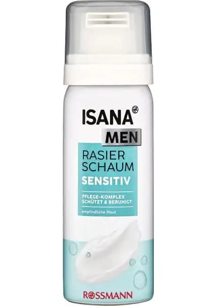 İsana Men Tıraş Köpüğü Hassas Seyahat Boyu 50 ml - Pratik ve Cilt Dostu Tıraş Ürünü