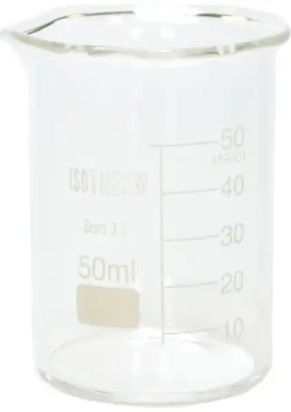 Isotherm Beher Cam Kısa Form 50 Ml: Dayanıklı ve Estetik Laboratuvar Malzemesi