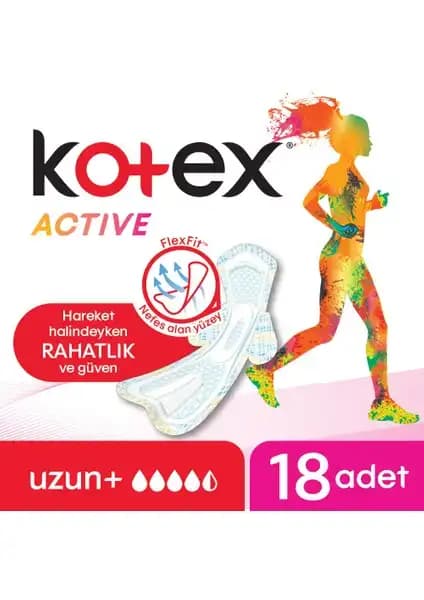 Kotex Active Uzun Ped: Günlük Rahatlık ve Güvenlik Sunan Yüksek Performanslı Kadın Pedleri