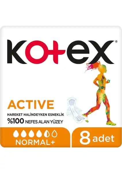 Kotex Hijyenik Ped Ultra Active Normal Günlük Koruma ve Konfor Sunar