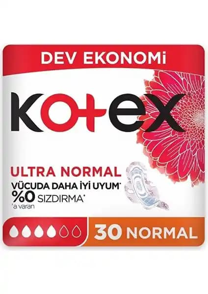 Kotex Ultra Dev Ekonomik Normal Pedi 30'lu Paket Günlük Kullanım İçin Güvenilir ve Konforlu Çözüm