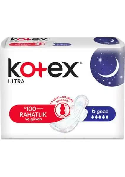 Kotex Ultra Kanatlı Gece Pedi: Güvenli ve Konforlu Gece Kullanımı İçin Uygun Seçenek