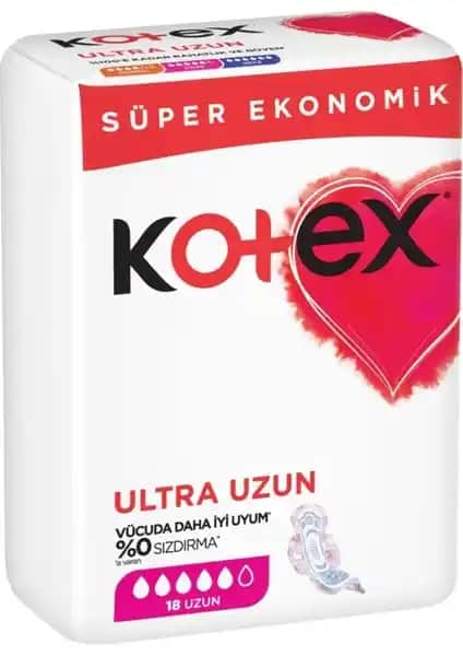 Kotex Ultra Uzun Ped Günlük Güvenlik ve Konfor Sunan Hijyen Ürünü