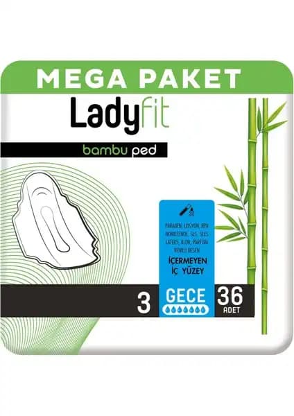 Ladyfit Bambu Ped Mega Gece: Doğal Malzemelerle Konfor ve Güvenlik Sunan Gece Pedi