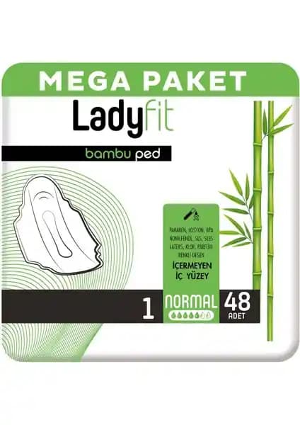 Ladyfit Bambu Ped Mega Normal: Günlük Kullanım İçin Konforlu ve Güvenilir Kadın Pedi