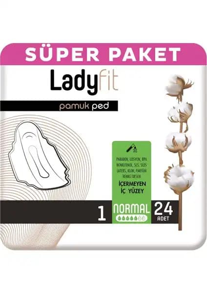 Ladyfit Pamuk Ped Süper Normal: Günlük Kullanım İçin Yüksek Konfor ve Güvenlik