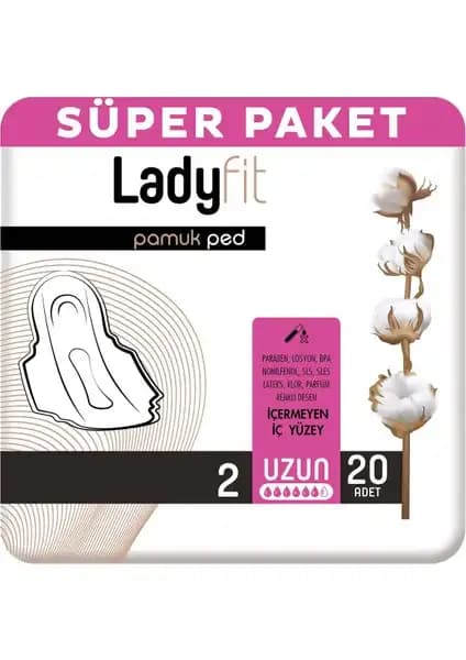 Ladyfit Pamuk Ped Süper Uzun: Günlük Konfor ve Güvenlik İçin Yüksek Kaliteli Ped