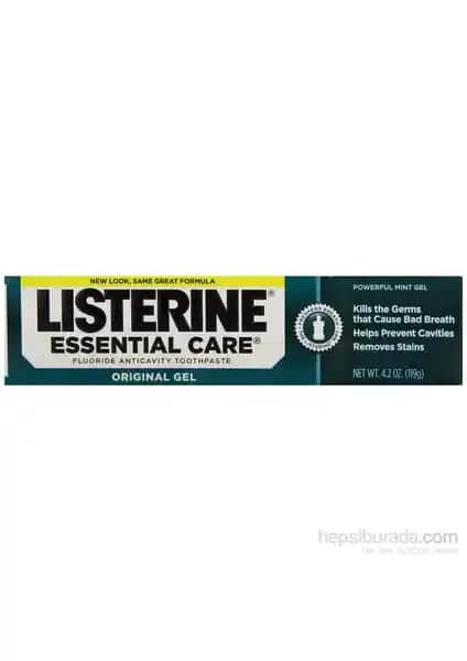 Listerine Essential Care Original Gel 119 Gr ile Güçlü ve Parlak Gülüşler İçin Uygun Diş Macunu