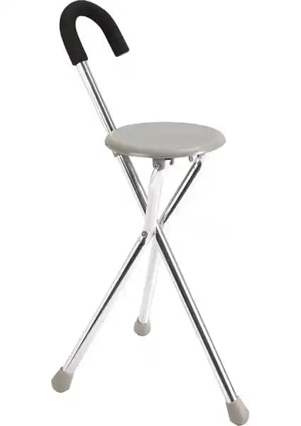 Loco Loco PR-106 Alüminyum Oturaklı Baston Güvenlik ve Konfor İçin Tasarlandı