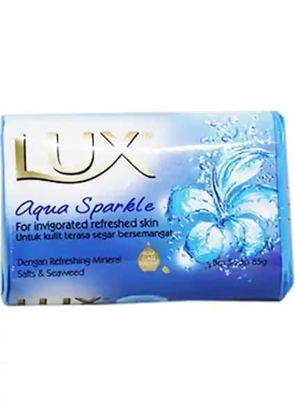 Lux Sabun Aqua Sparkle 85GR 6'lı Paket Ferahlatıcı ve Pratik Günlük Temizlik Ürünü
