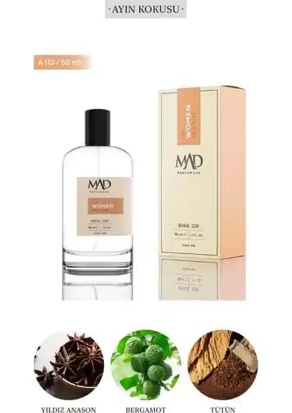 Mad Parfüm Mad A113 Selective 50 ml Kadın Parfümü Zarafet ve Çekicilik İçin Uygun Seçenek