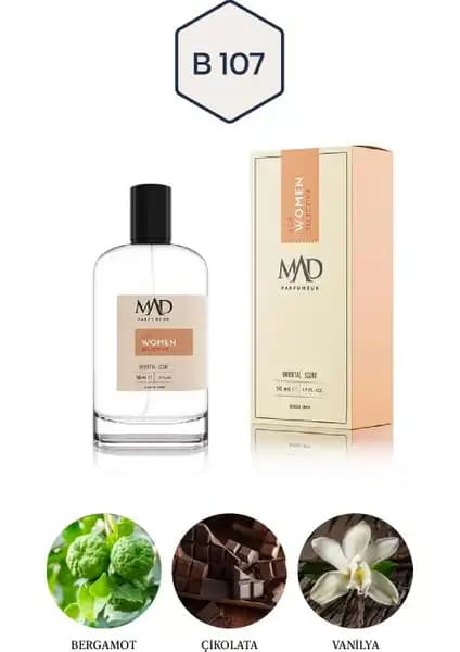 Mad Parfüm Mad B107 Selective Kadın Parfümü 50ml Zarif ve Kalıcı Kokusu ile Öne Çıkıyor