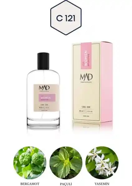 Mad Parfüm Mad C121 Selective Kadın Parfümü Zarif ve Kalıcı Çiçeksi Koku 50 ml