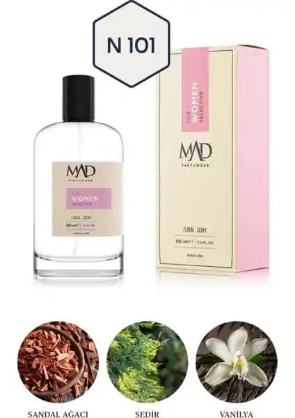 Mad Parfüm Mad N101 Selective Kadınlar İçin Zarif ve Kalıcı 100 ml Parfüm