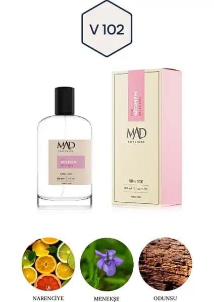 Mad Parfüm Mad V102 Selective Kadınlar İçin Çiçeksi ve Kalıcı Eau de Parfum 100 ml